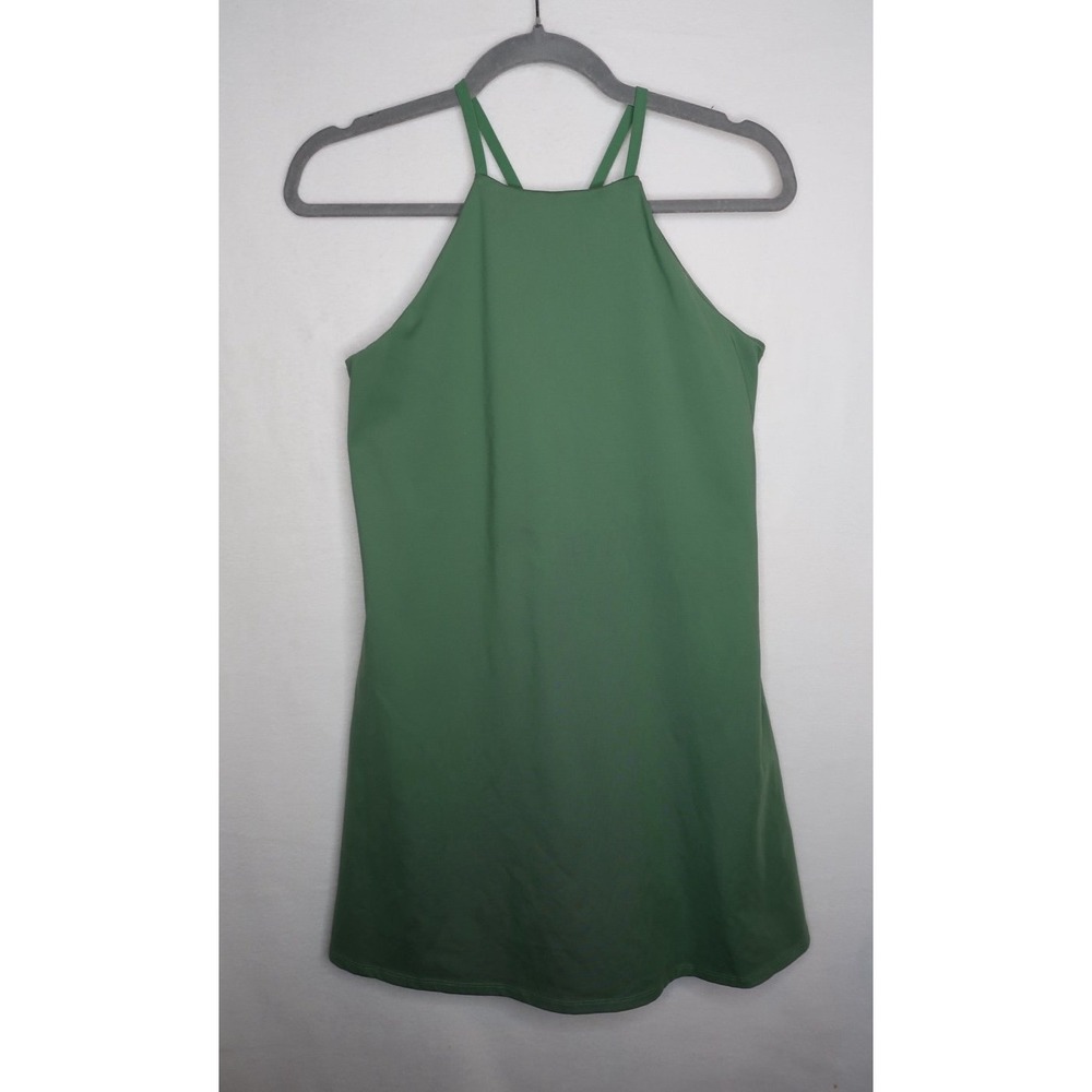Madewell MWL Flex Fitness Dress Versailles Green Built In Shorts Womens Medium